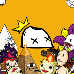 creepy cute digital art characters by antiquepeanut AYNRU