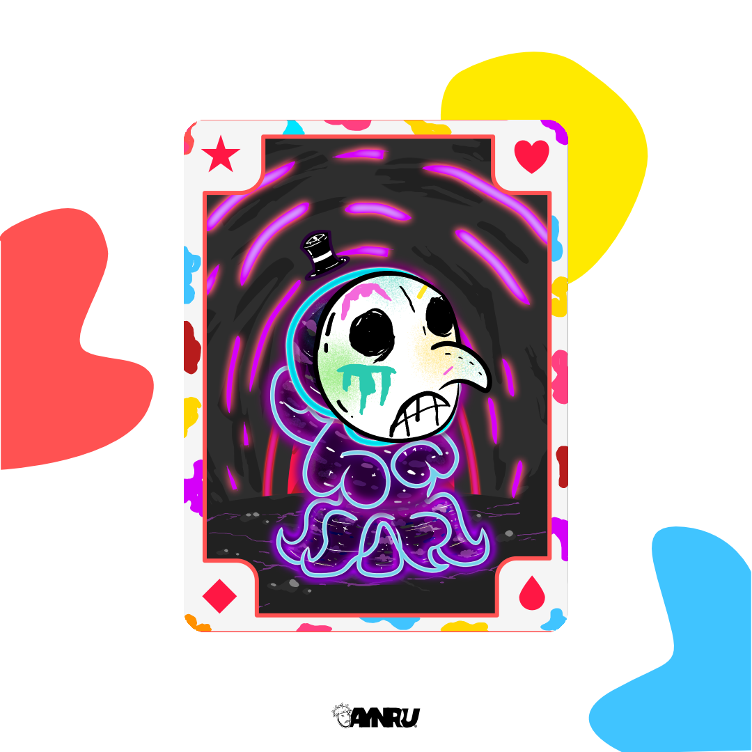 surreal-neon-carnival-2026-wafs-1080x1080 creepy cute art NFT drop What a Freak Space and The Clown surreal neon carnival by antiquepeanut